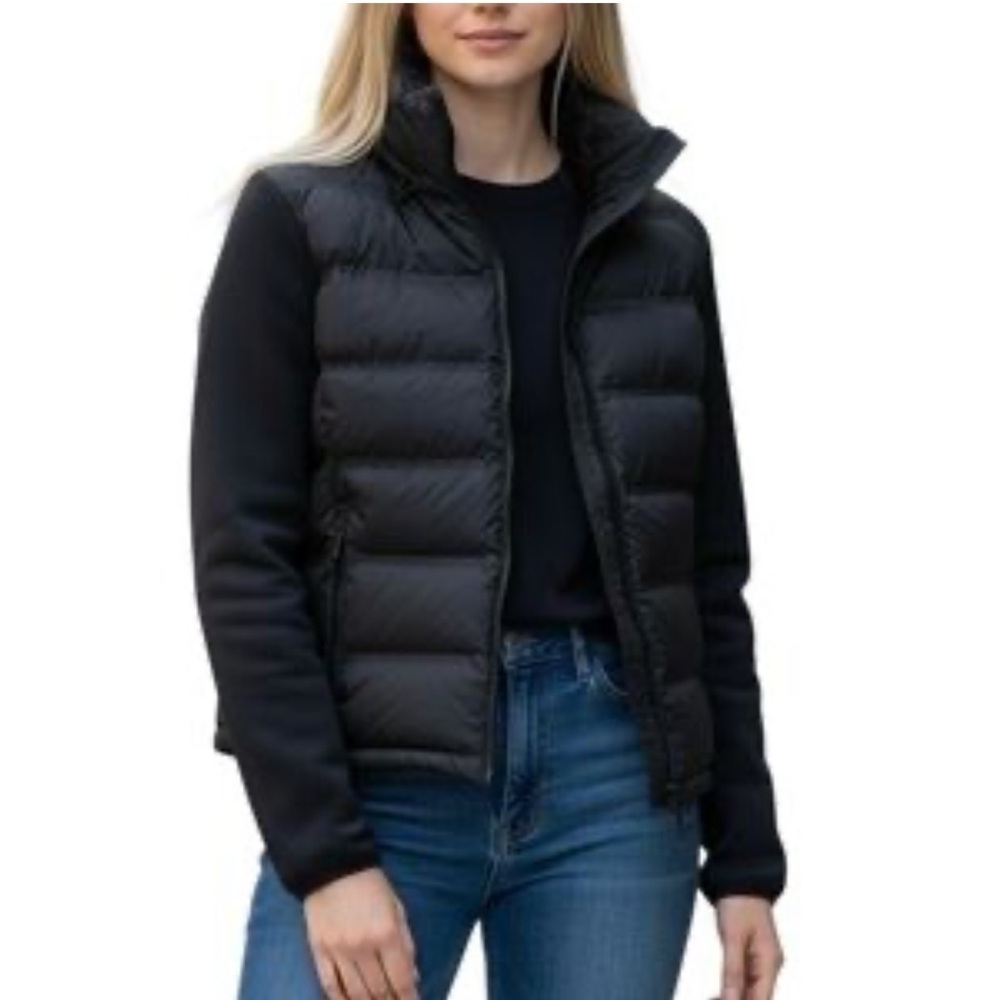 Chico’s Black Puffer Jacket size 6